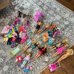Vintage 150+ piece Lot Barbie Ken Accessories Clothing Shoes 2010-2015 excellent